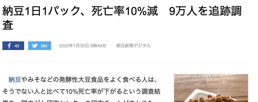 納豆で死亡率１０ 減は嘘 焦って購入前に注意すべき点を紹介 Have A Good Job